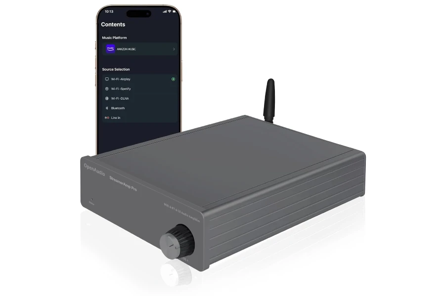StreamerAmp Pro: Multi-Room Streaming Amplifier | Qobuz Connect, Airplay2, Spotify Connect, DLNA | Mobile APP | Equalizer | Bluetooth Audio, RCA - Image 2