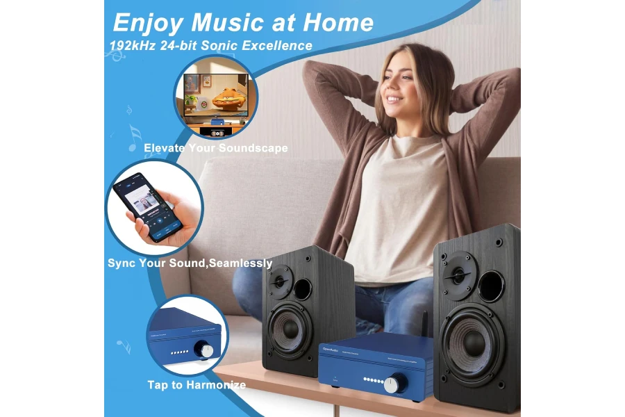 HoloHome Streamer: Multi-Room Streamer | with Qobuz Connect, Airplay2, Spotify Connect, DLNA | HDMI ARC, Optical, Coax, RCA, USB - Image 4