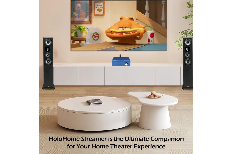 HoloHome Streamer: Multi-Room Streamer | with Qobuz Connect, Airplay2, Spotify Connect, DLNA | HDMI ARC, Optical, Coax, RCA, USB - Image 7