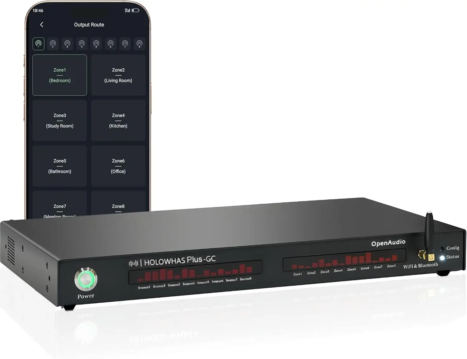 HOLOWAHS Plus GC Multiroom Streaming Amplifier