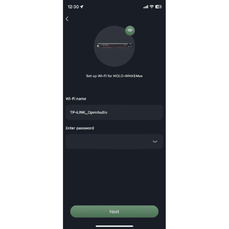 HoloHome APP WiFi control