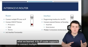 The different between KNX router and KNX Interface 4 The different between KNX router and KNX Interface 4