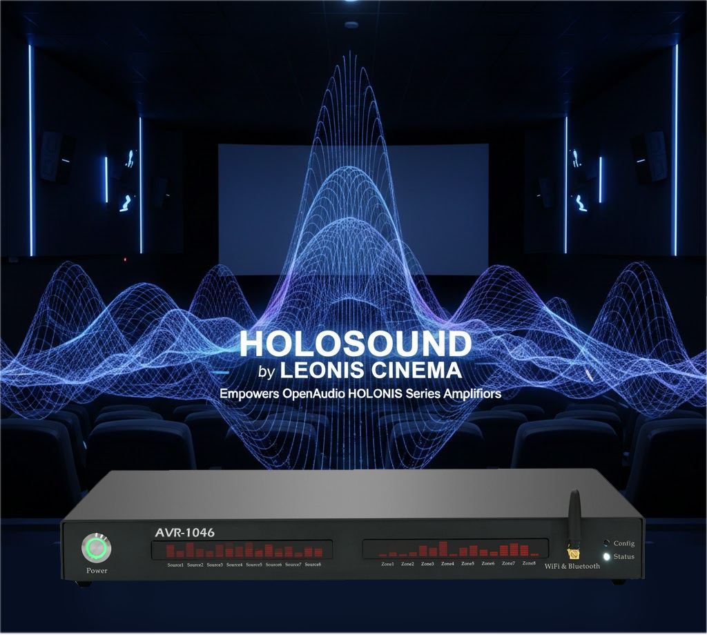 HOLOSOUND by LEONIS CINEMA Empowers OpenAudio HOLOWHAS Series Amplifiers