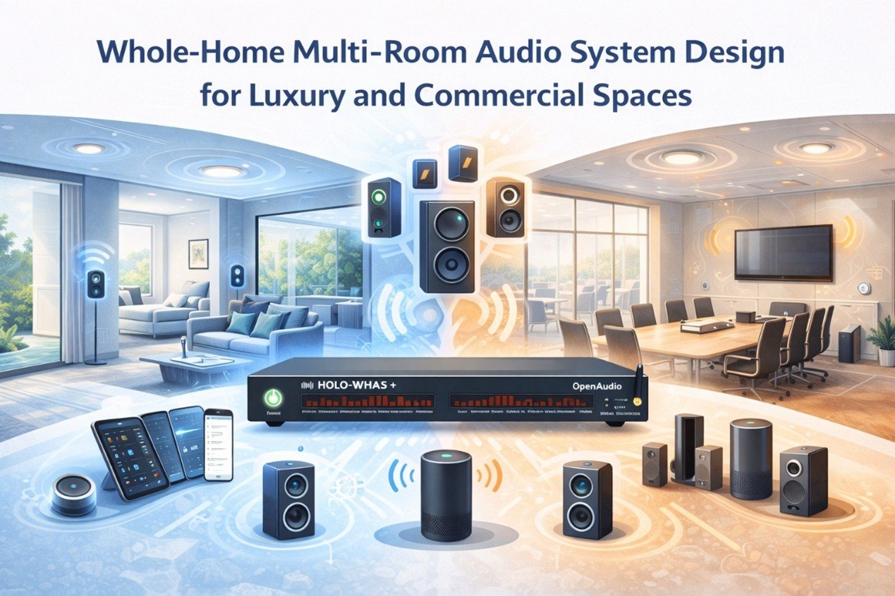 Whole-Home Multi-Room Audio System Design for Luxury and Commercial Spaces