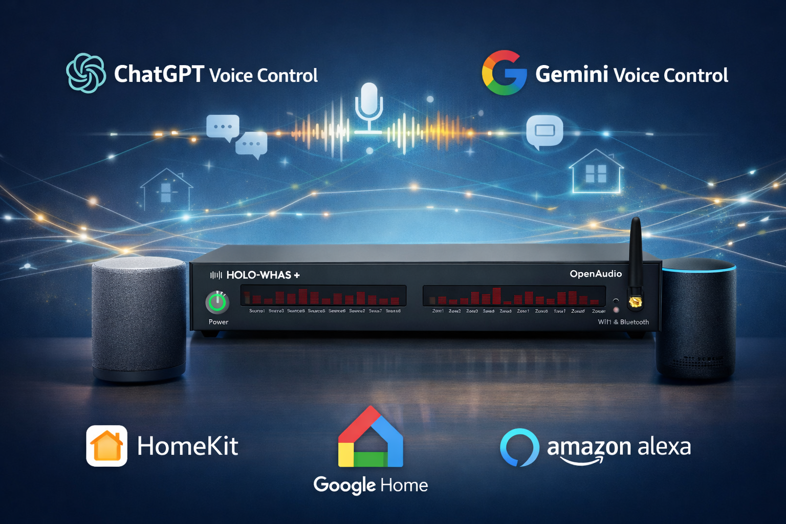 HOLOWHAS Multi-Room Amplifier Series Enters a New Era AI Voice Control, HomeKit, Google Home & Alexa Integration Coming in 2026