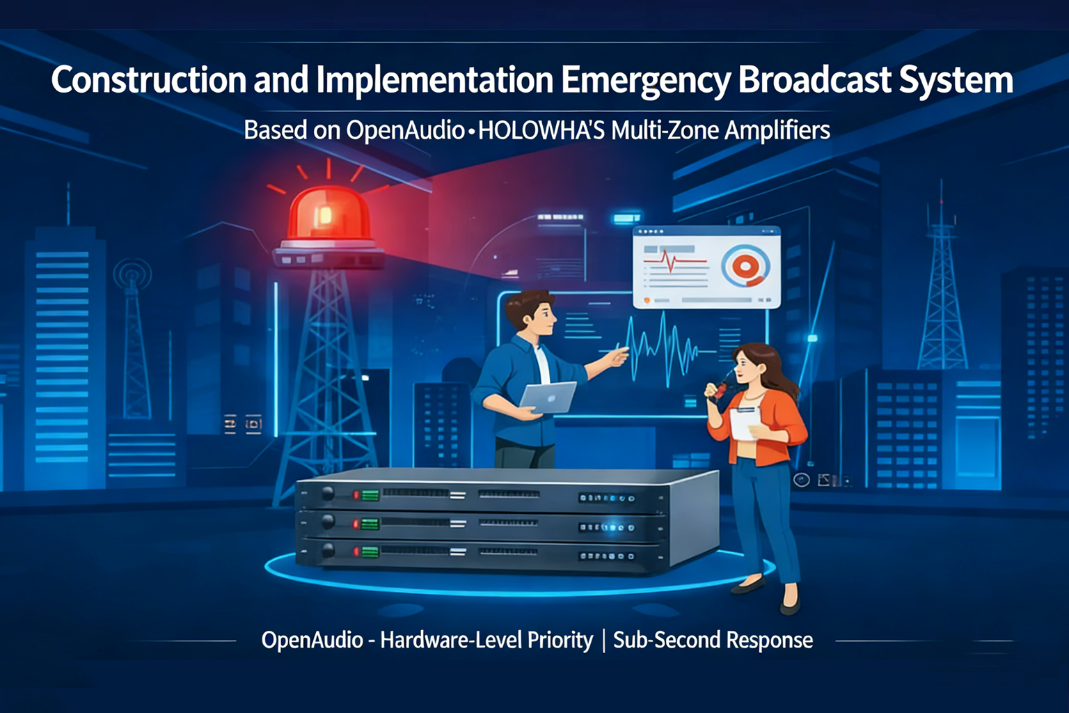Emergency Broadcast System Construction and Implementation Based on OpenAudio HOLOWHAS Multi-Zone Amplifiers
