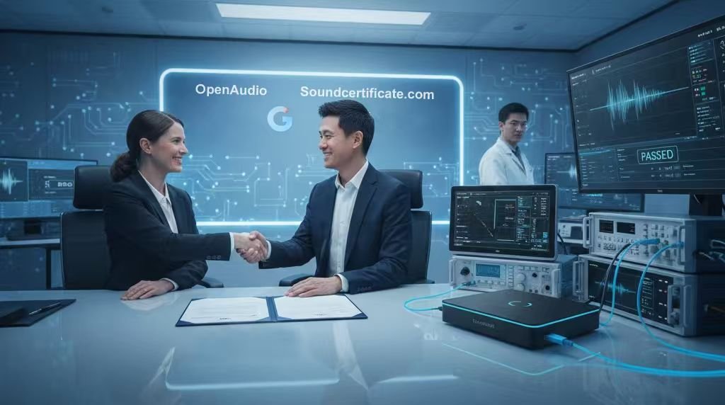 Strategic Partnership & Certification Success: OpenAudio’s HOLOWHAS Ultra-GC Passes Google Cast Official Testing by Soundcertificate