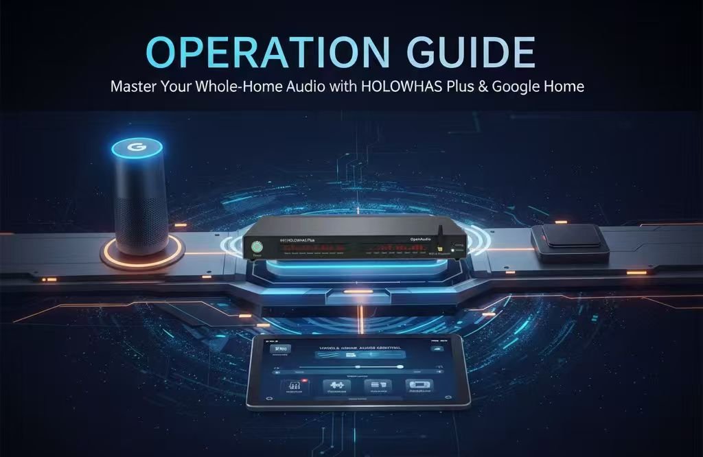 Operation Guide: Master Your Whole-Home Audio with HOLOWHAS Plus & Google Home