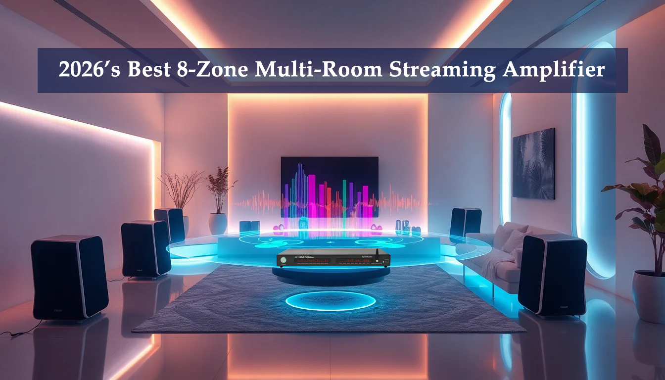 2026’s Best 8-Zone Multi-Room Streaming Amplifier