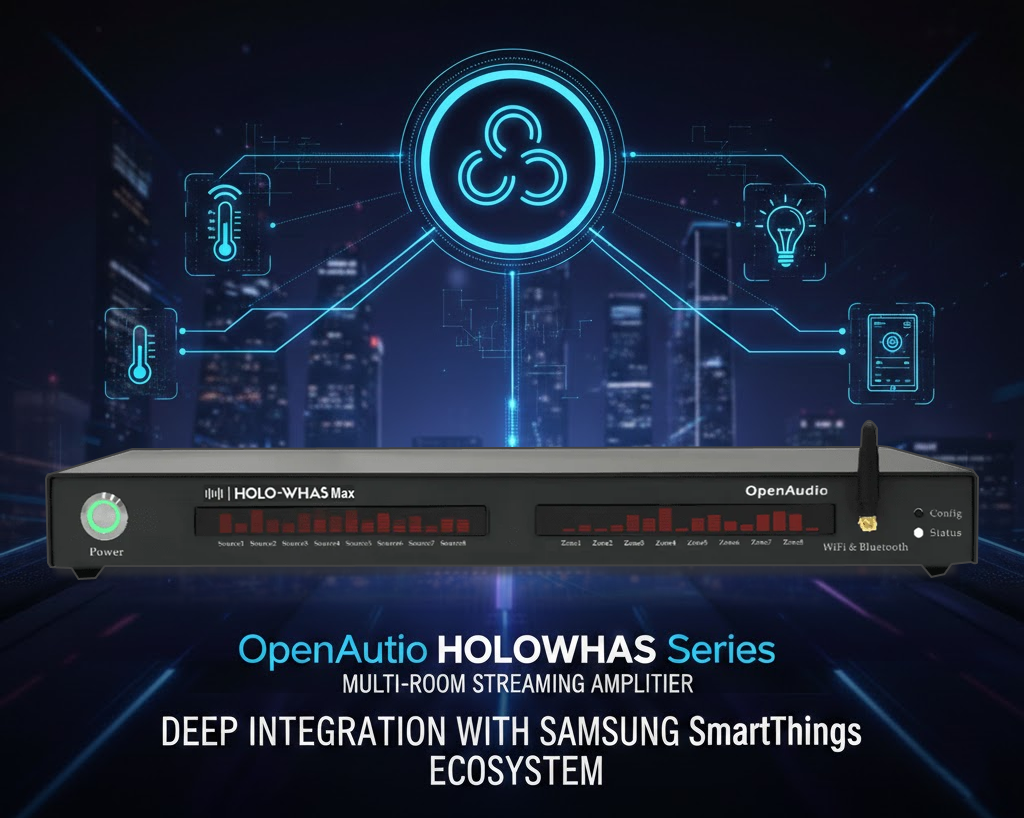 OpenAudio HOLOWHAS Series Multi-room Streaming Amplifier: Seamless Integration with Apple Home Ecosystem