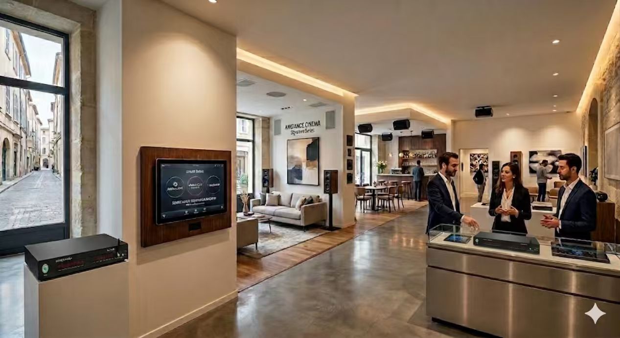 OpenAudio, Ambiance Cinema, and Musimap Collaborate on Smart Audio Showroom in Avignon, France
