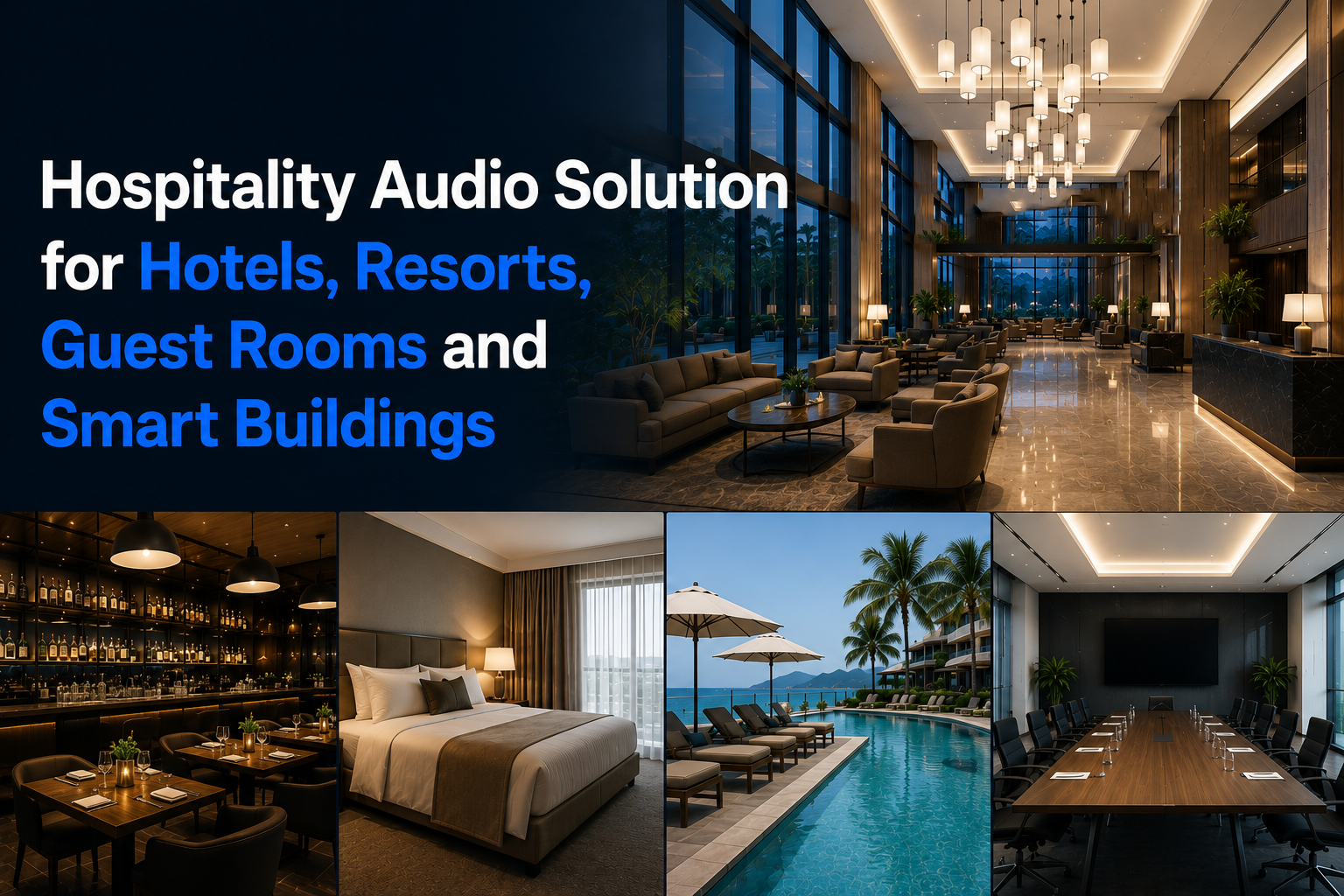 OpenAudio Launches Comprehensive Hospitality Audio Platform for Public Areas, Guest Rooms and Building Automation Integration